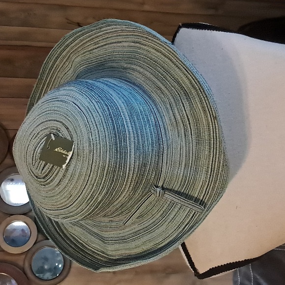 Eddie Bauer Blue Striped Women's Sun Hat - Picture 1 of 8